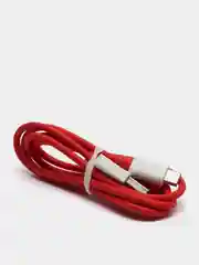 Алый кабель для быстрой зарядки телефона Micro-USB, Type-C, Lightning, 1 метр