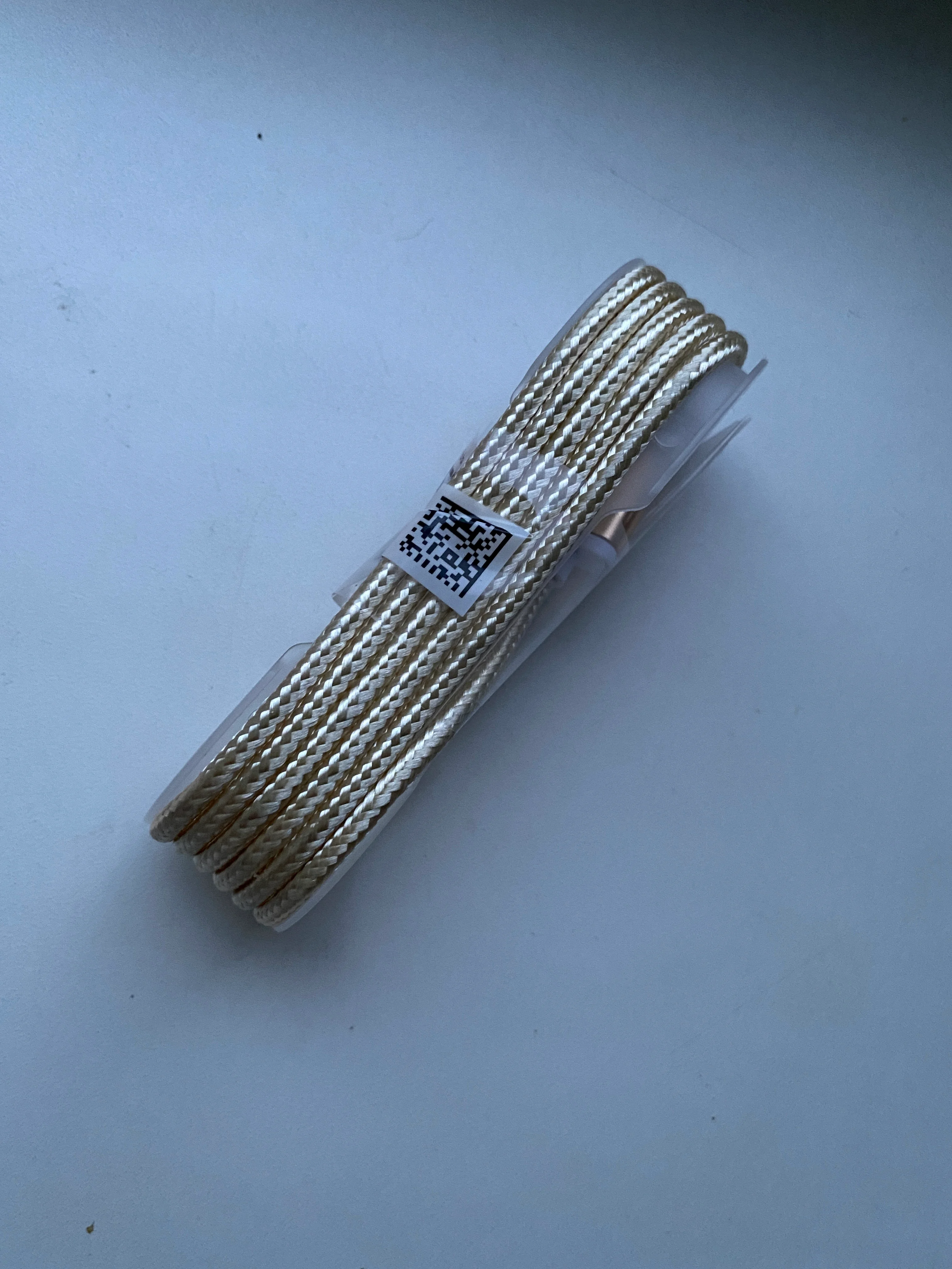 Золотой кабель в нейлоновой оплетке USB for Micro+Lightning