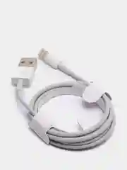 Молочный кабель для быстрой зарядки телефона Micro-USB, Type-C, Lightning, 1 метр