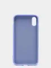 Пурпурный чехол силиконовый для iPhone X / XS