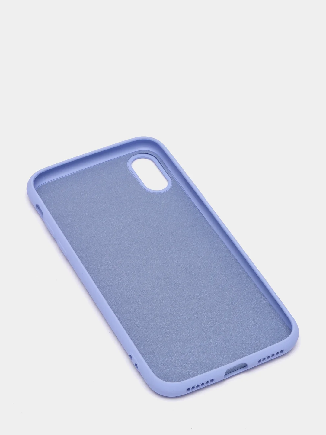 Пурпурный чехол силиконовый для iPhone X / XS