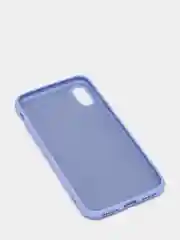 Пурпурный чехол силиконовый для iPhone X / XS