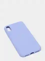 Пурпурный чехол силиконовый для iPhone X / XS