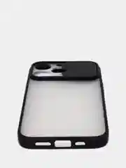 Черный чехол для Айфон iPhone 11 Pro, Max 12, 13 mini, 14 Plus, 15 с защитой для камеры