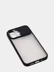 Черный чехол для Айфон iPhone 11 Pro, Max 12, 13 mini, 14 Plus, 15 с защитой для камеры