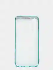 Голубой чехол Xiaomi Redmi Note 8T цветной, силиконовый, с глянцевой рамкой (Редми Нот 8Т)