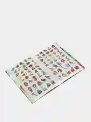 Лазурный книги на офсете в мелованной обложке, 14 х 20 см, 18 страниц, 80 наклеек