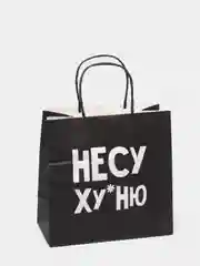 Пакет подарочный крафтовый "Несу Ху*ню", 22 х 22 х 11 см