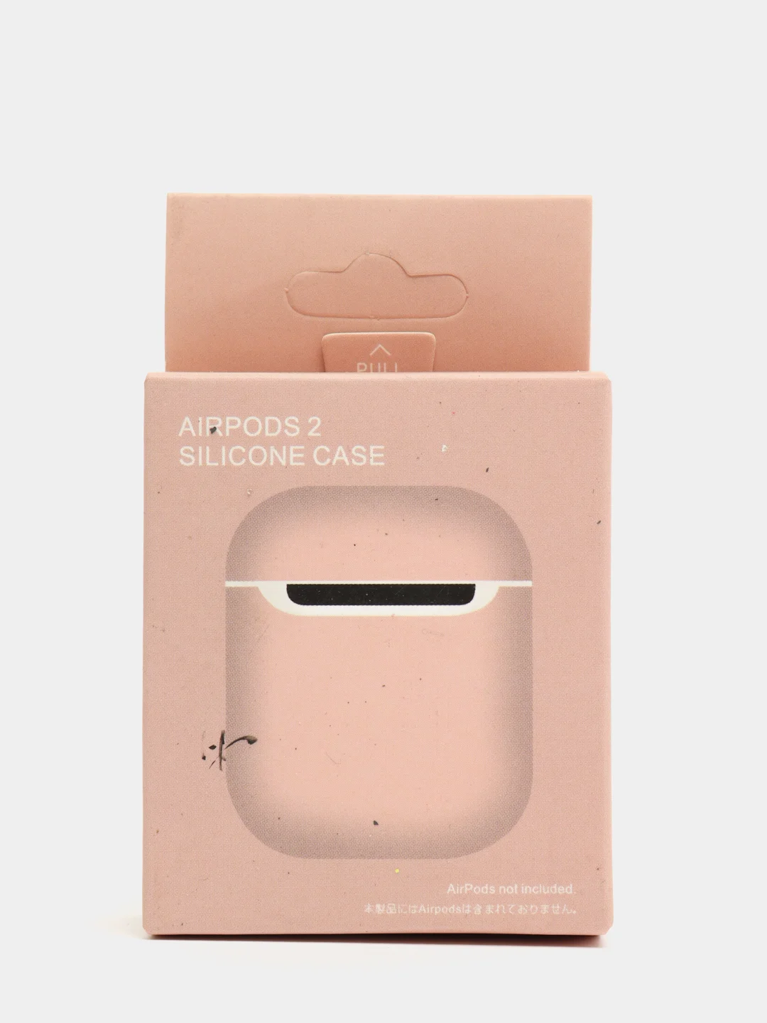 Розовый чехол для Apple AirPods Soft Touch силиконовый