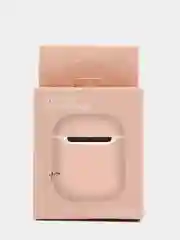 Розовый чехол для Apple AirPods Soft Touch силиконовый