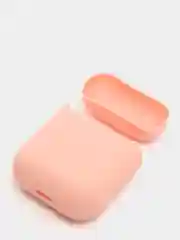 Розовый чехол для Apple AirPods Soft Touch силиконовый