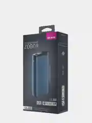 Синий внешний аккумулятор с быстрой зарядкой OLMIO QL-20, 20000mAh, 22.5W, QuickCharge 3.0