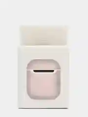Бежевый меланж чехол для Apple AirPods Soft Touch силиконовый