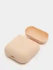 Бежевый меланж чехол для Apple AirPods Soft Touch силиконовый