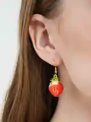 Красный серьги "Фрукты"