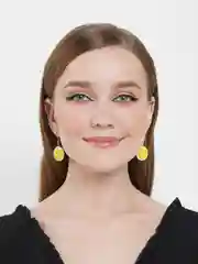 Желтый серьги "Фрукты"