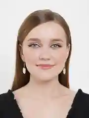 Белый серьги "Фрукты"