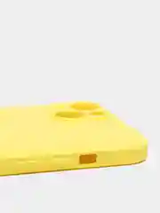 Желтый чехол iPhone 11 13 12 Pro Mini силиконовый ( Айфон Про Мини )