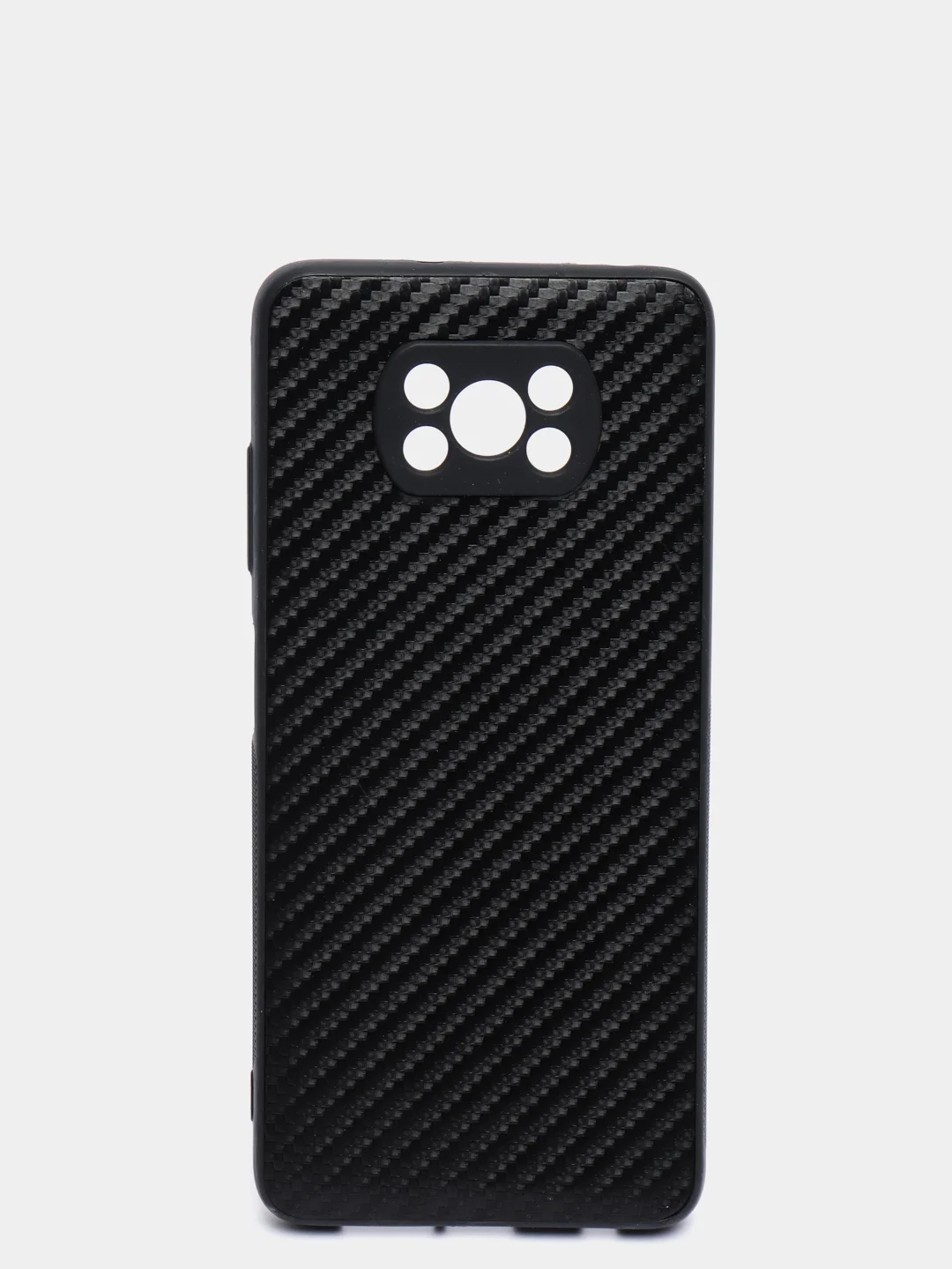 Чехол Poco X3, Poco X3 Pro силиконовый карбон