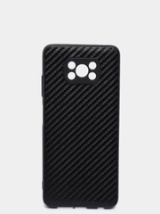 Чехол Poco X3, Poco X3 Pro силиконовый карбон