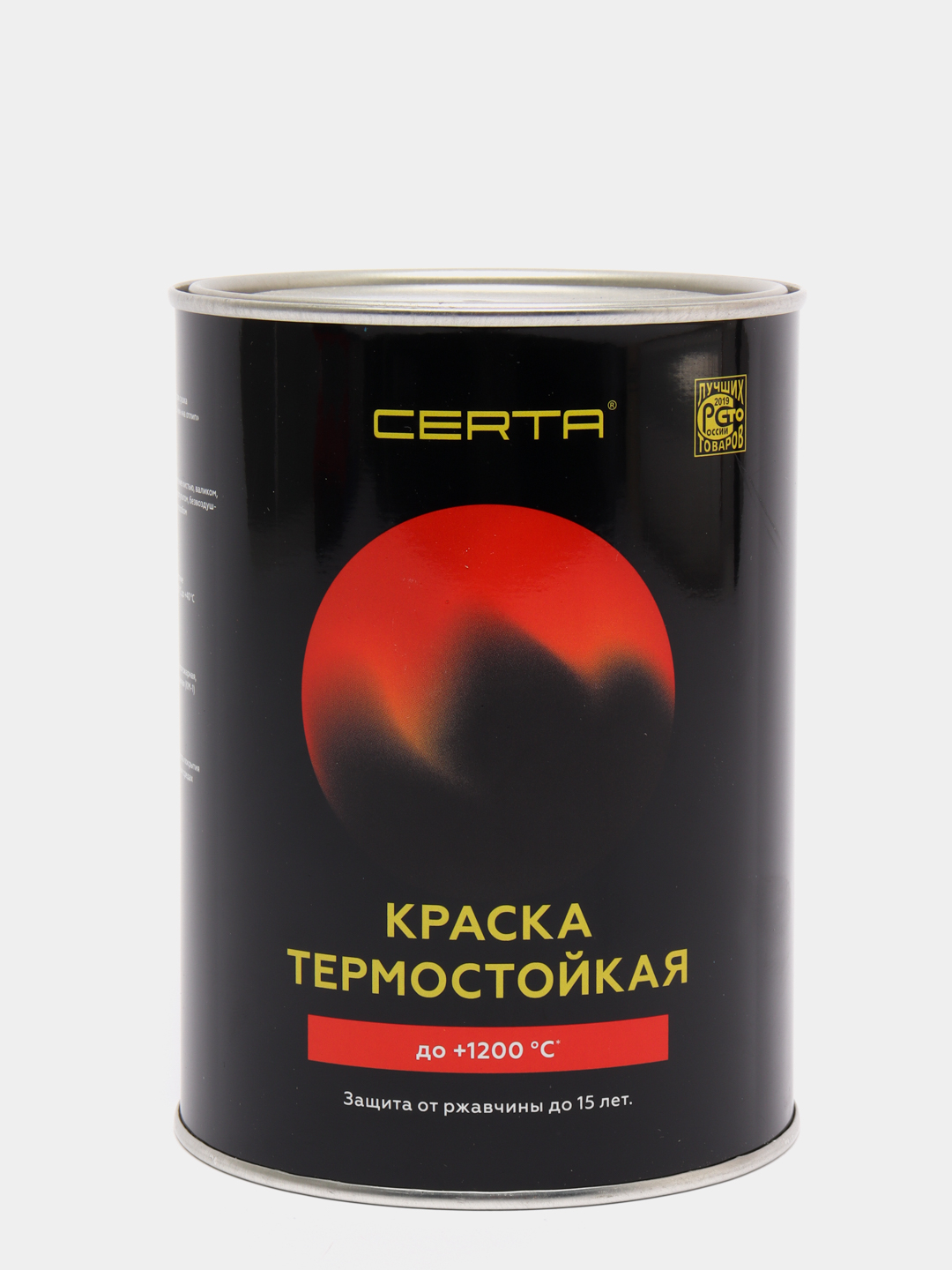 Термостойкая краска для печей и мангалов CERTA до +800C, графит металлик,  0.8 кг купить по цене 1097 ₽ в интернет-магазине Магнит Маркет