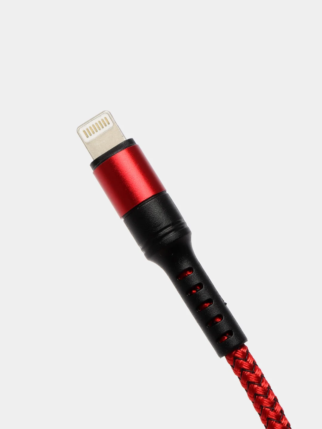 Красный кабель Micro USB, Type-C, Lightning - Iphone (быстрая зарядка андроид) тканевый нейлоновый
