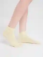 Лимонный носки короткие, спортивные, для йоги