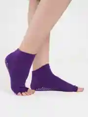 Багровый носки короткие, спортивные, для йоги