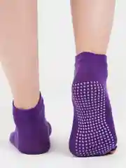 Багровый носки короткие, спортивные, для йоги
