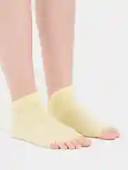 Золотой носки короткие, спортивные, для йоги