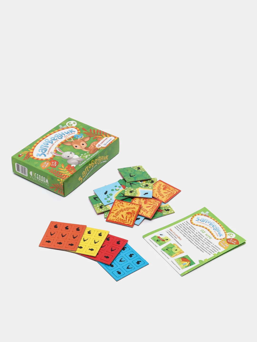 Игра настольная "Заповедник", 48 карточек