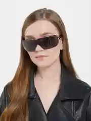 Черный очки женские солнцезащитные унисекс с чехлом