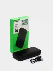 Черный внешний аккумулятор 20000 mAh
