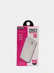 Белый внешний аккумулятор, 20000 mAh