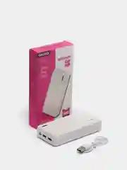 Белый внешний аккумулятор, 20000 mAh