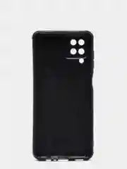Зеленый чехол Samsung Galaxy A12 / M12, Самсунг Галакси А12, М12 черный силиконовый, имитация кожи