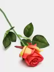 Оранжевый искусственные розы, пионы и камелии