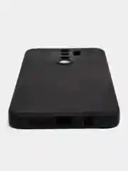 Черный чехол силиконовый Xiaomi Redmi Note 8 PRO с защитой камер, закрытым низом и бархатом