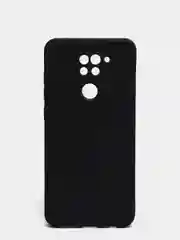 Черный чехол для Xiaomi Redmi Note 9, матовый, силиконовый, с закрытым низом и бархатом внутри