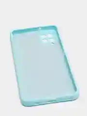 Ледяной чехол Samsung Galaxy A12, M12 матовый силиконовый с закрытым низом и бархатом внутри