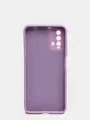 Лавандовый чехол для Xiaomi Redmi 9T матовый силиконовый с защитой камер и бархатом внутри