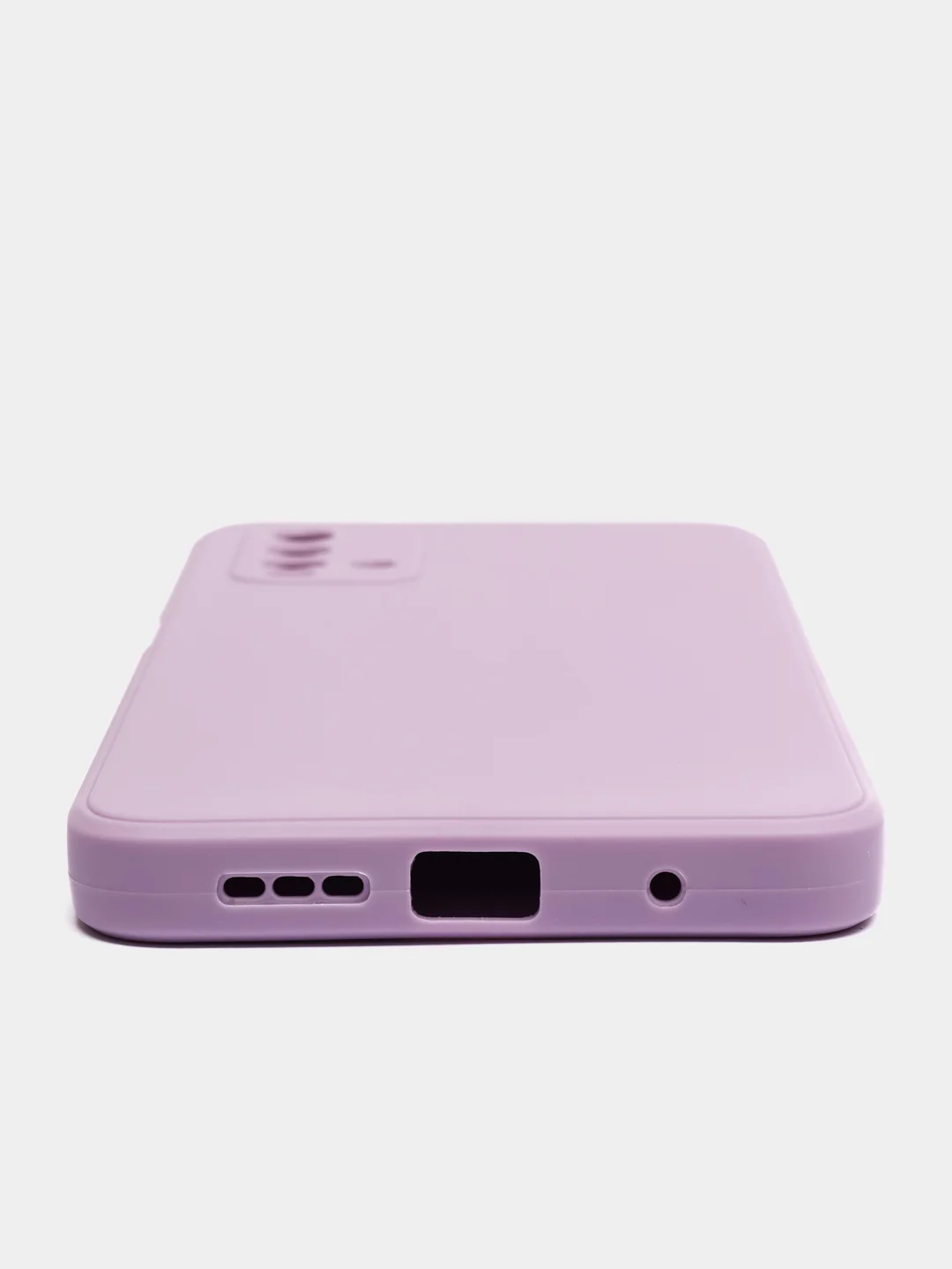 Лавандовый чехол для Xiaomi Redmi 9T матовый силиконовый с защитой камер и бархатом внутри