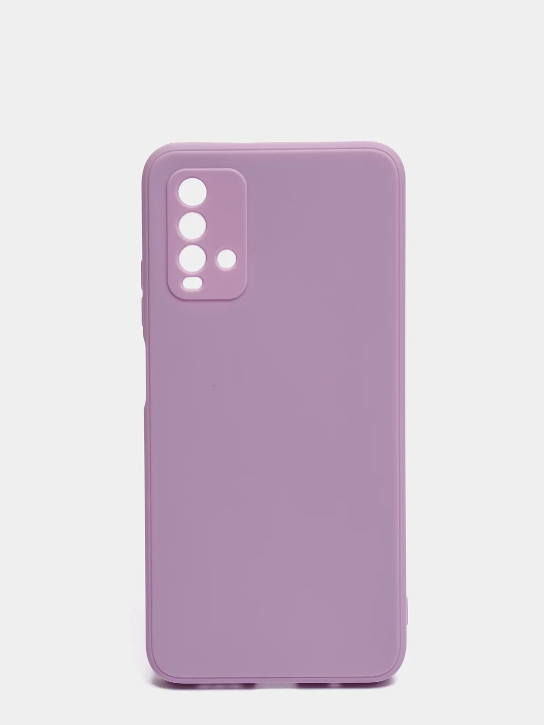 Лавандовый чехол для Xiaomi Redmi 9T матовый силиконовый с защитой камер и бархатом внутри