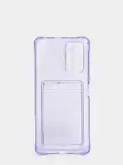 Сиреневый чехол XIAOMI Redmi Note 10 Pro с карманом для пластиковой карты
