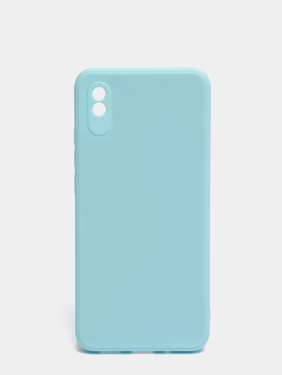 Ледяной чехол силиконовый с защитой камеры для Xiaomi Redmi 9A с бархатной подкладкой