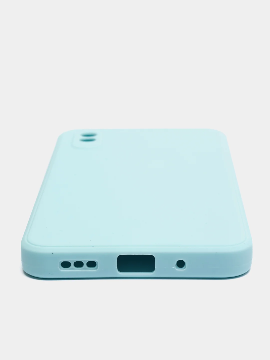 Ледяной чехол силиконовый с защитой камеры для Xiaomi Redmi 9A с бархатной подкладкой
