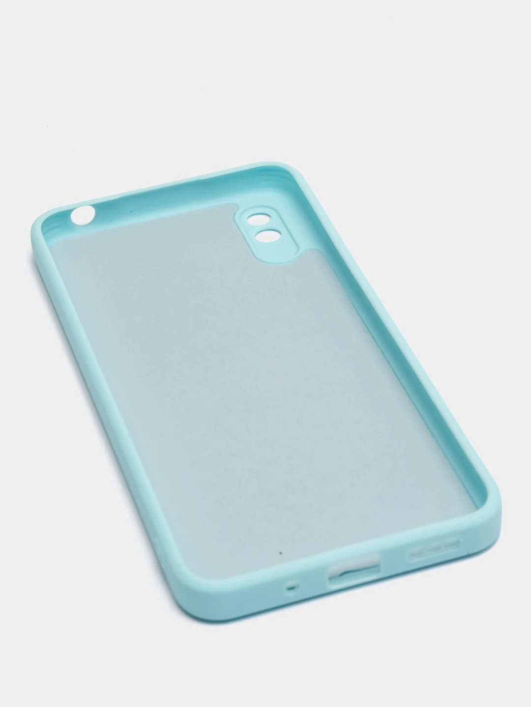 Ледяной чехол силиконовый с защитой камеры для Xiaomi Redmi 9A с бархатной подкладкой