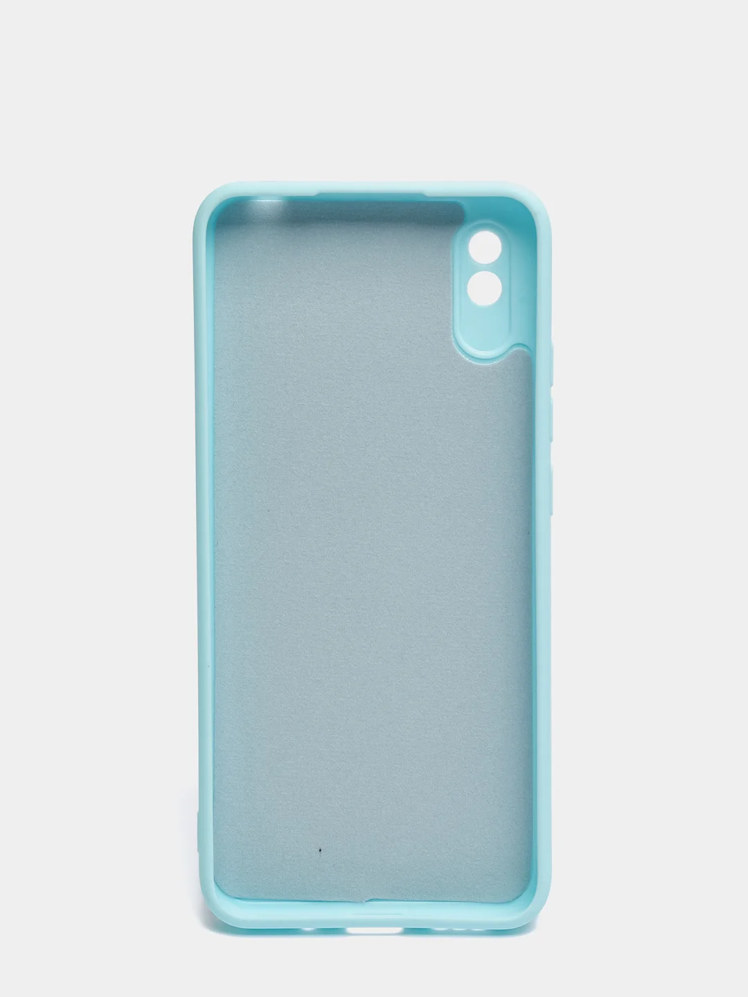 Ледяной чехол силиконовый с защитой камеры для Xiaomi Redmi 9A с бархатной подкладкой