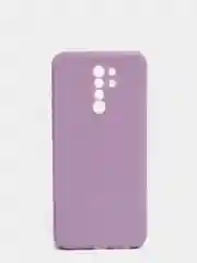 Лавандовый чехол для Xiaomi Redmi 9 матовый, силиконовый, с закрытым низом и бархатом внутри