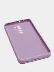 Лавандовый чехол для Xiaomi Redmi 9 матовый, силиконовый, с закрытым низом и бархатом внутри